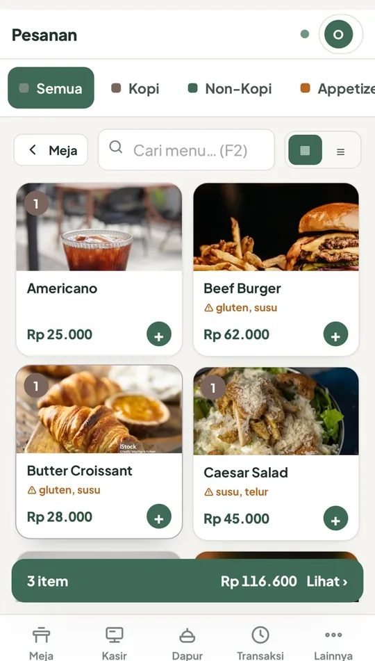 Pesanan dari HP